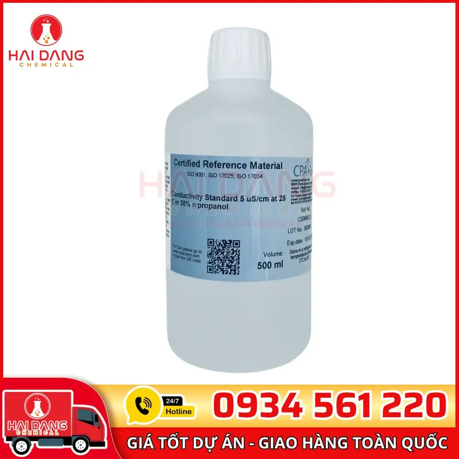 Độ Dẫn 5 µScm 500ml Dung Dịch Chuẩn Chuẩn Hóa CPAchem