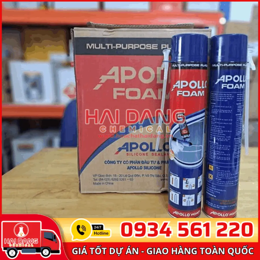 Keo Bọt Nở Apollo Foam 750ml – Trám Khe, Cách Âm Hiệu Quả