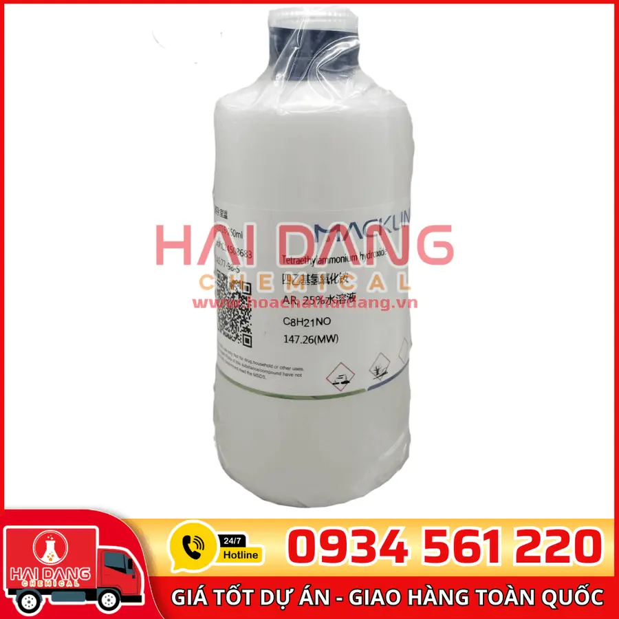 Tetraethylammonium hydroxide (TEAOH) 25% in H2O 250ml - Macklin 