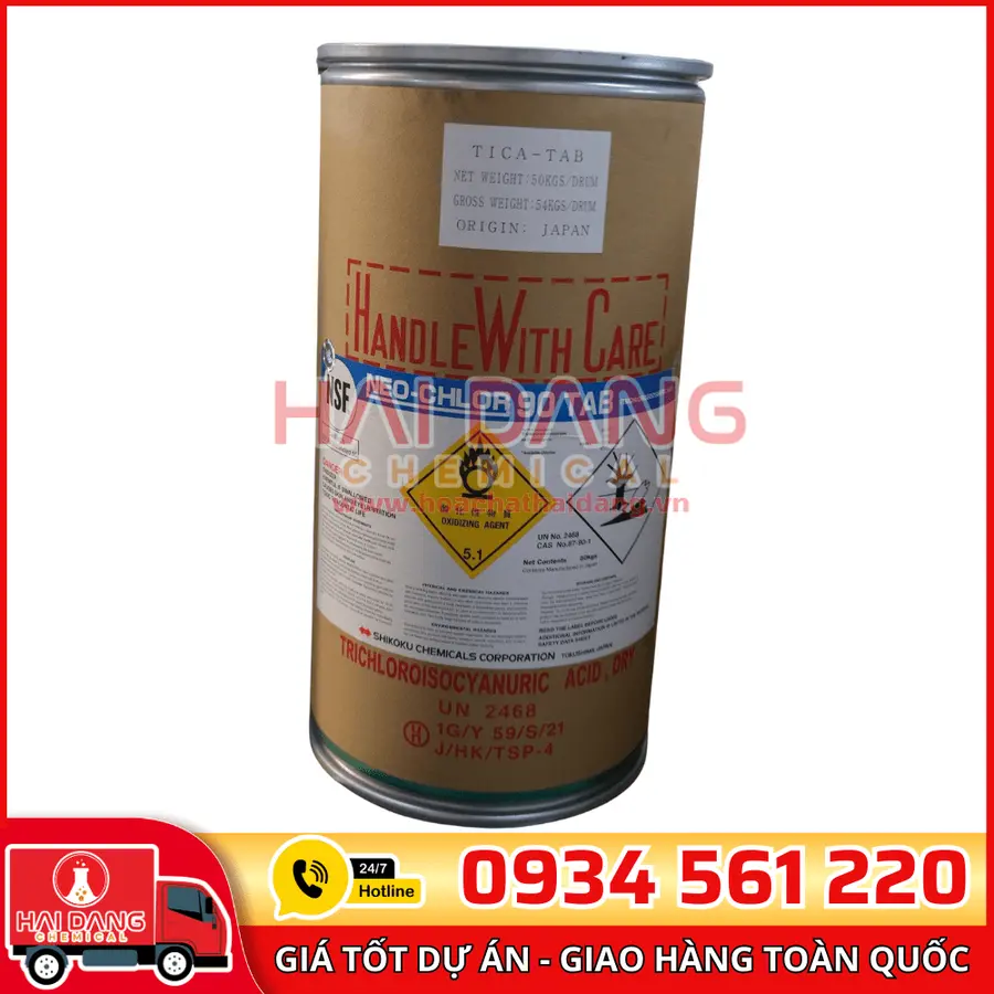 TCCA Viên Shikoku C3Cl3N3O3 Nhật Bản