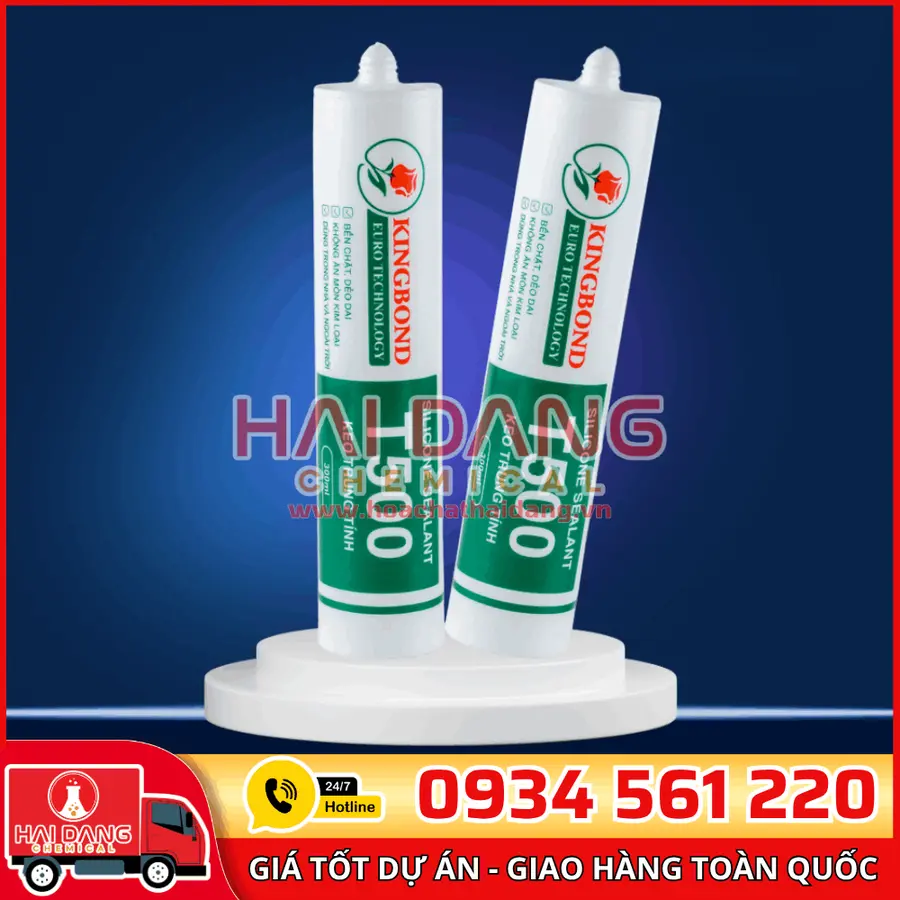 Keo Silicone Kingbond T500 – Trung Tính, Dán Kính, Trám Khe Chuyên Dụng