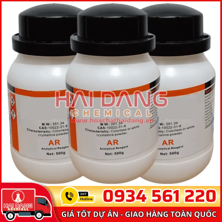Ninhydrin C₉H₆O₄, lọ 500g - hãng Xilong