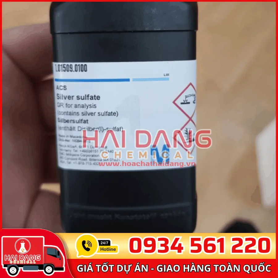 Silver Sulfate – Ag₂SO₄ lọ 100g - Merck