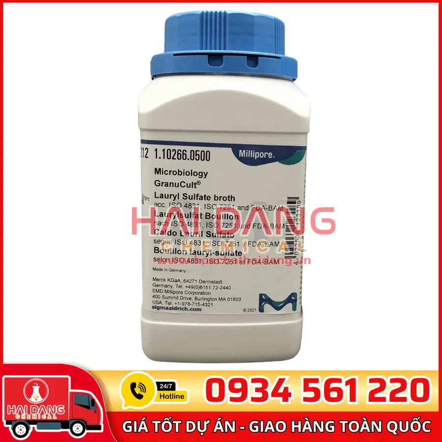 Lauryl Sulfate Broth lọ 500g - Merck