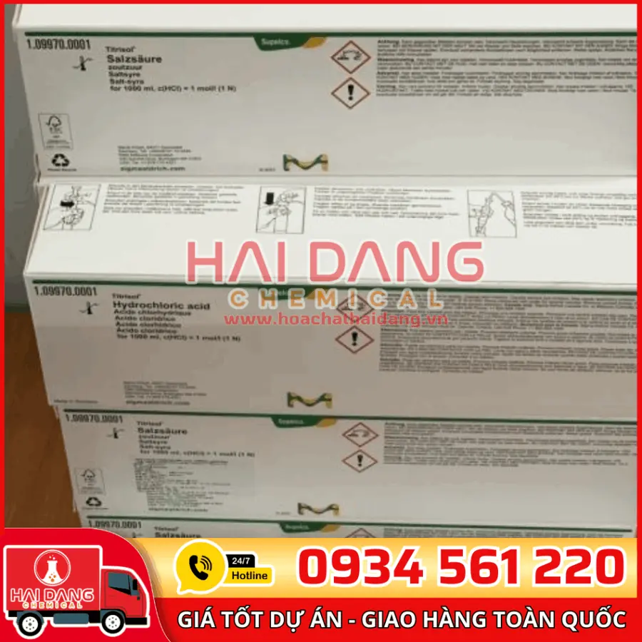 Ống chuẩn HCl 0.1M – Merck
