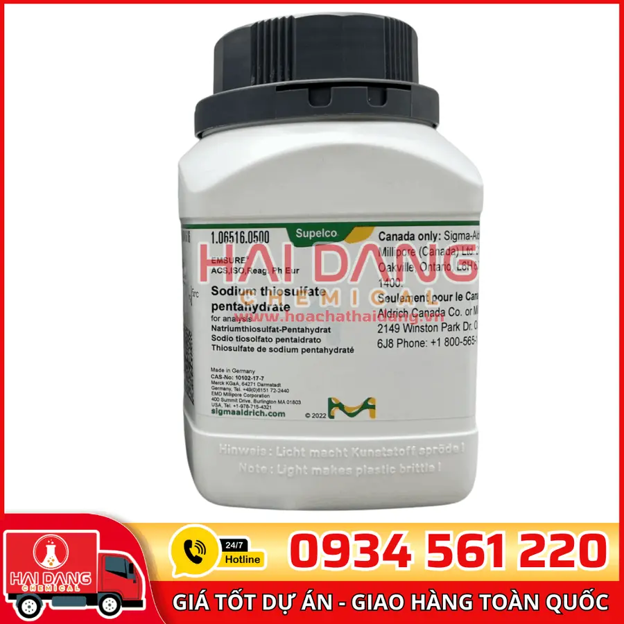 Sodium Thiosulfate Pentahydrate lọ 500g - Merck