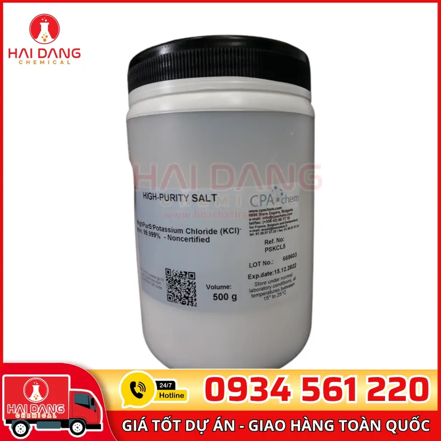 Potassium Chloride 99.999% 500g HighPurS CPAchem