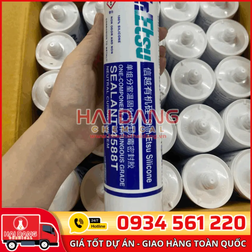Keo Silicone Shin Etsu 4588T – Trám Khe Bám Chắc, Chống Thấm Tốt
