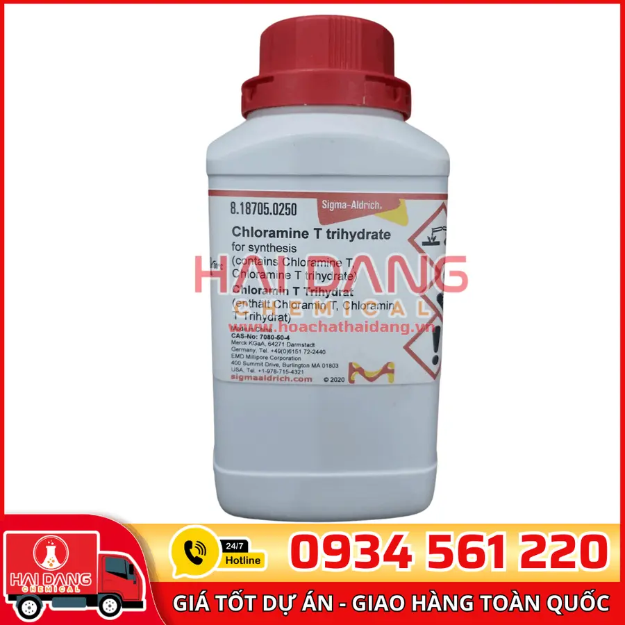 Chloramine T Trihydrate lọ 250g - Merck