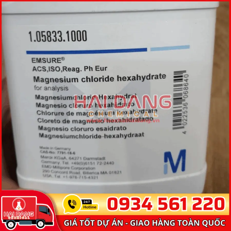 Magnesium Chloride Hexahydrate lọ 1kg - Merck