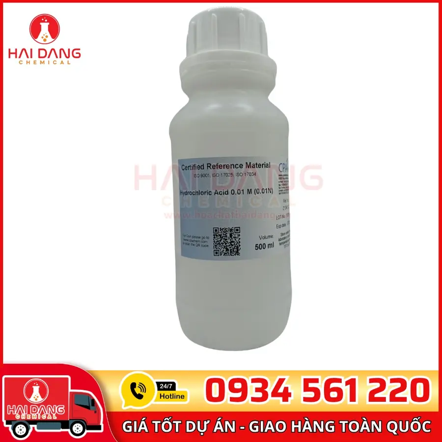 Hydrochloric Acid 0.01M 1L – Dung Dịch Chuẩn CPAchem