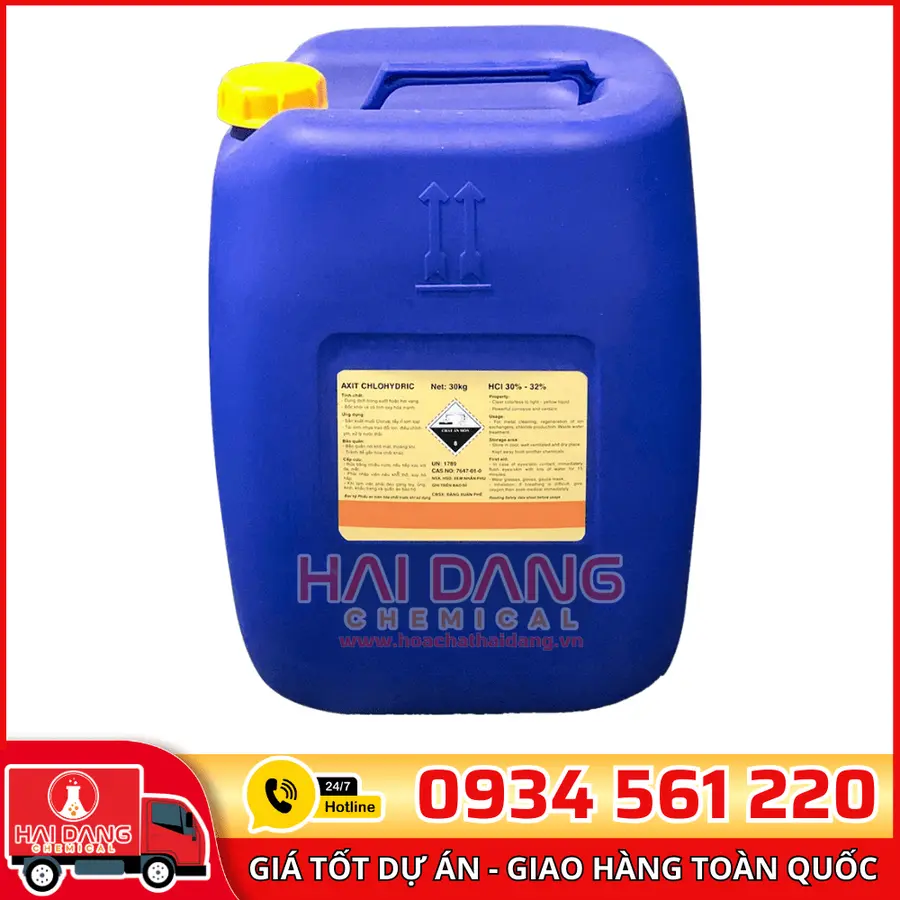 HCl Acid Clohydric 30% - 35% Việt Nam