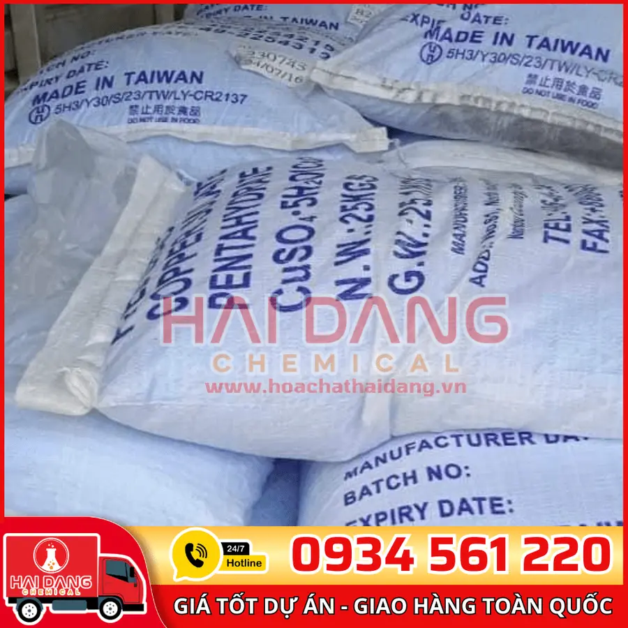 Đồng Sulphate Copper Sulphate CuSo4.5H2O Đài Loan