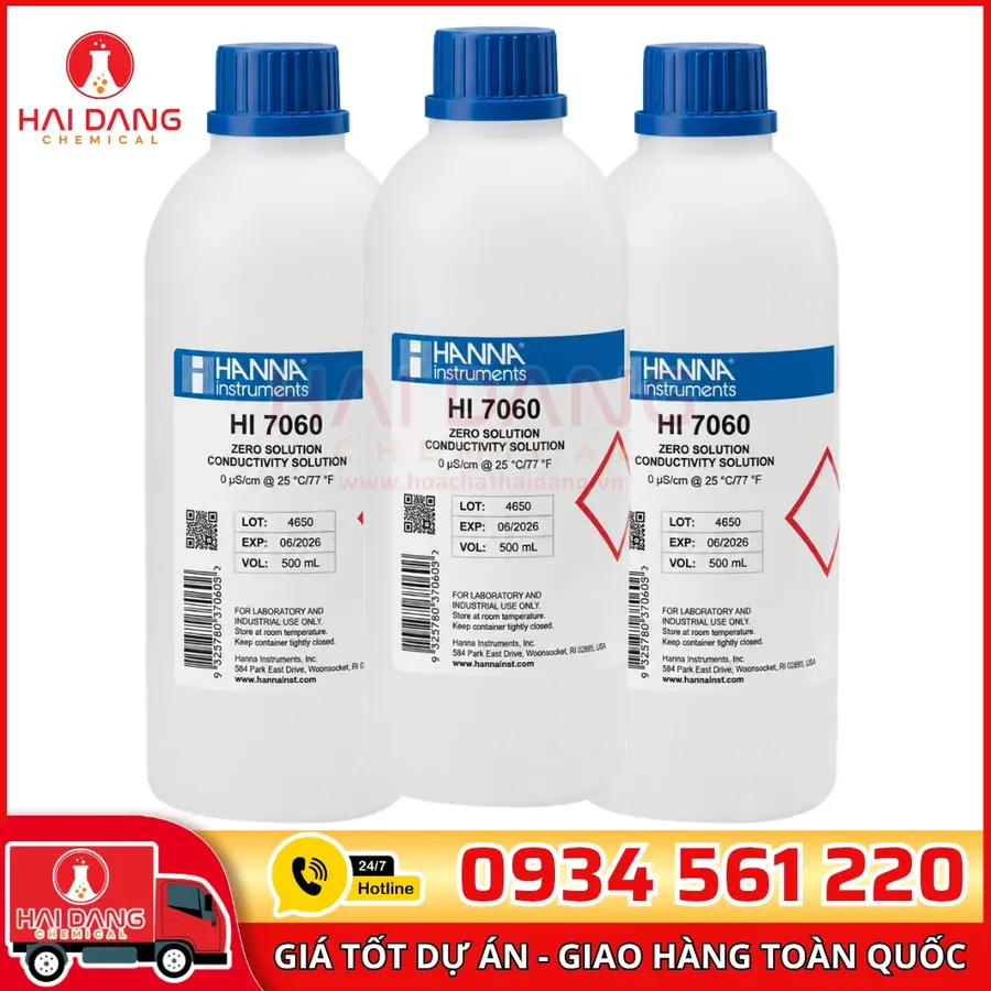 Dung dịch hiệu chuẩn Natri 2.3 g/l chai 500 mL- Hanna Ý