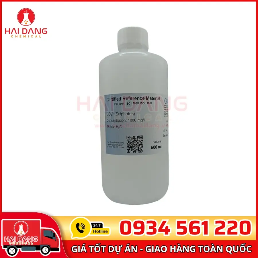 Dung Dịch Chuẩn Sulphates 1000 mg/L Cho IC Mã H015.W.L5 CPAchem