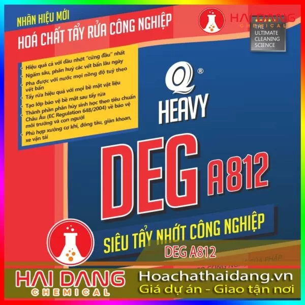 Hóa Chất Vệ Sinh Siêu Tẩy Nhớt Công Nghiệp DEG A812