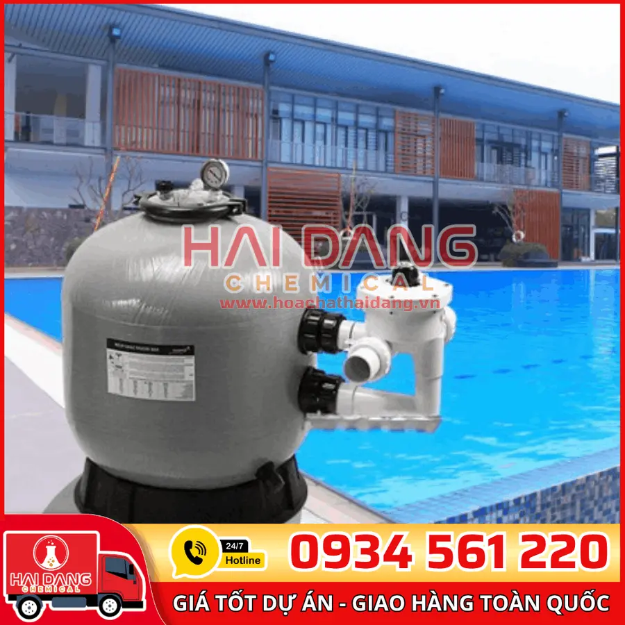 Bình Lọc Bể Bơi Emaux Van Ngang S450–S700 – Gọn Gàng, Hiệu Quả