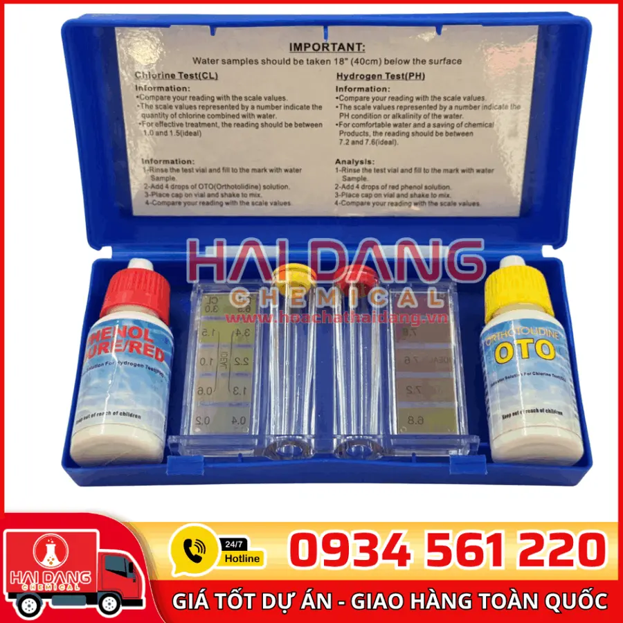Bộ Test Nước Hồ Bơi 2 Trong 1 SE23 Đo Clorin Và pH