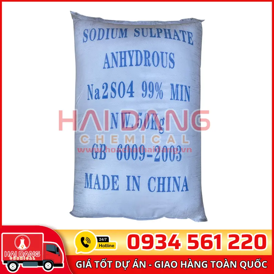 Muối Sodium Sunfat Anhydrous Na2SO4  99% Trung Quốc