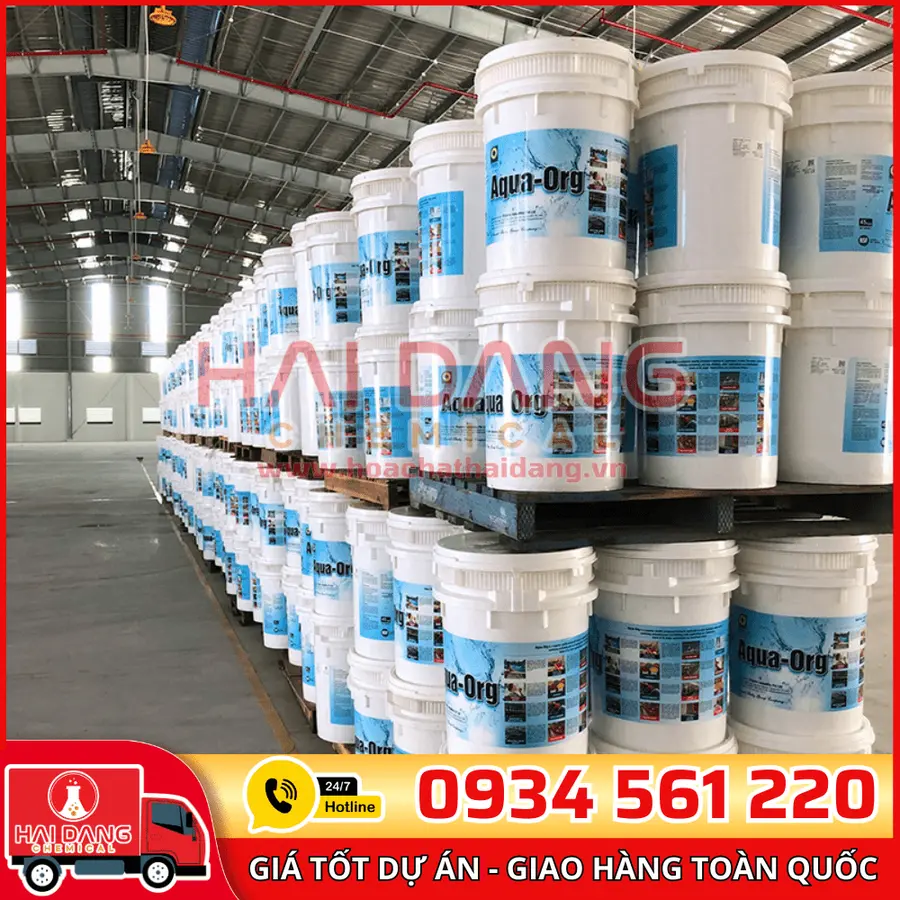 Aqua Org Ca(ClO)2 70% Ấn Độ | Clorin AquaOrg | Hóa Chất Hải Đăng