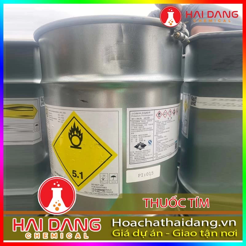 Hóa Chất Thủy Sản Thuốc Tím KMNO4 Potassium Permanganate