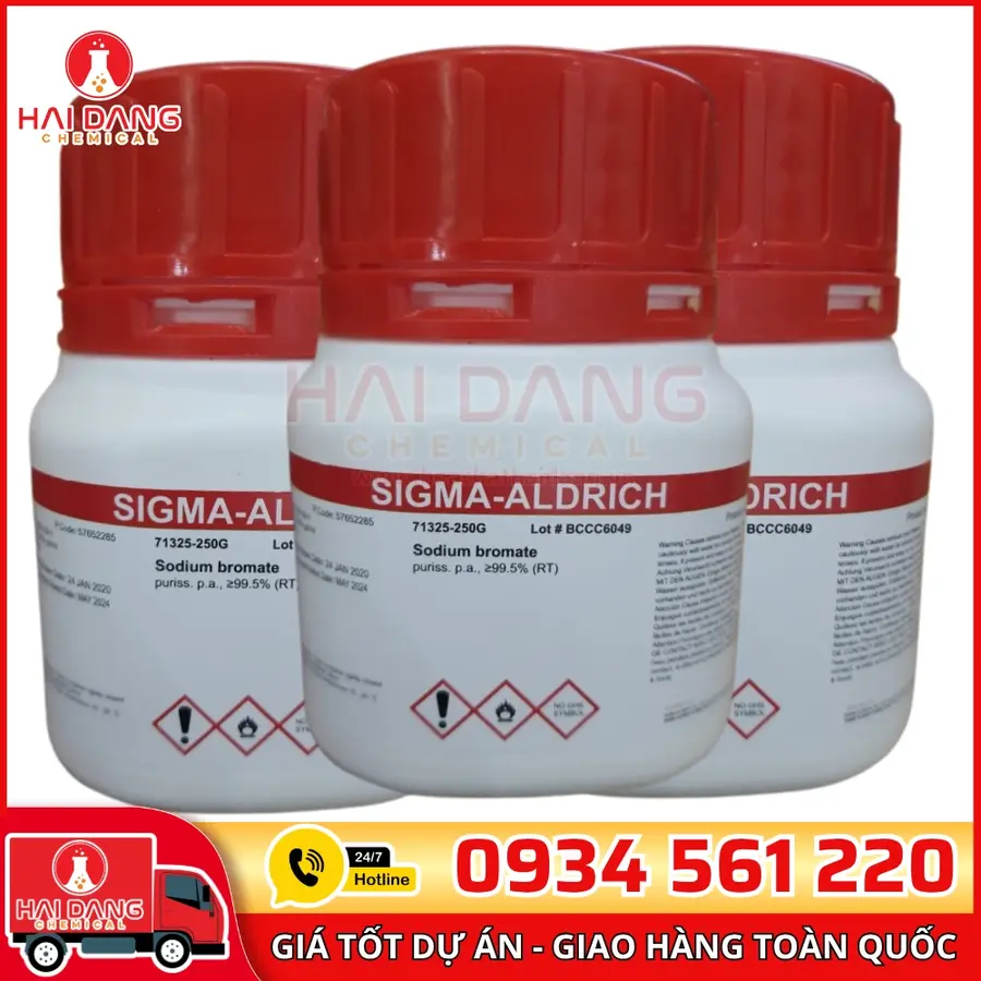 Sodium Bromate lọ 250g, hãng Sigma