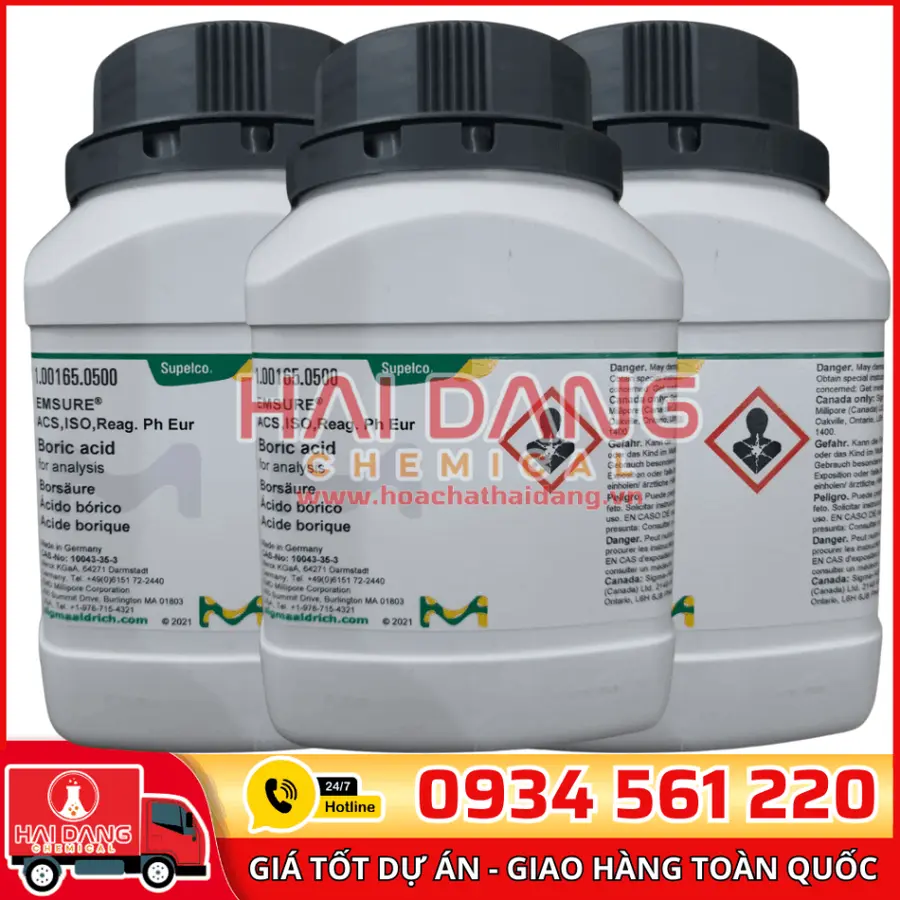 Boric acid lọ 500g – Merck