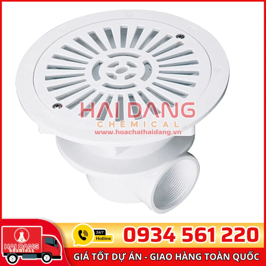 Hộp Thu Đáy Bể Bơi Nắp Tròn Midas Nhập Khẩu Chính Hãng