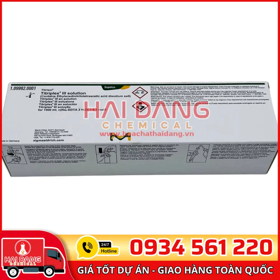 Ống chuẩn Iodine 0,05 mol/L (0,1N) – Merck