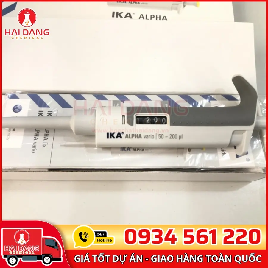 Micropipet 50–200 µL – Hãng IKA – Đức