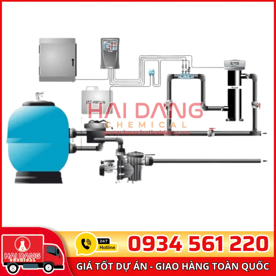 Máy Điện Phân Muối Bể Bơi Emaux SSC Series Chính Hãng