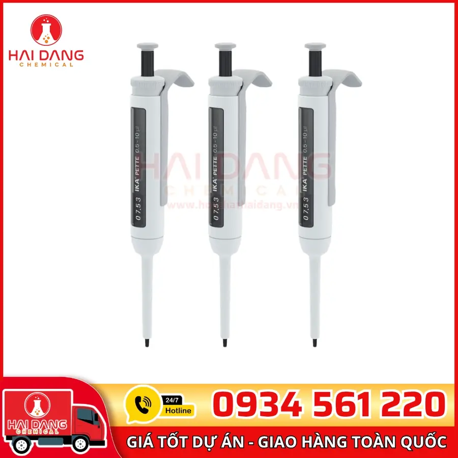 Micropipet 0,5–10 µL – Hãng IKA – Đức