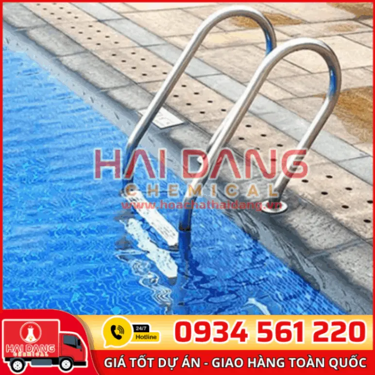 Thang Bể Bơi Nhập Khẩu Emaux OF/OFF – Inox 304 Cao Cấp