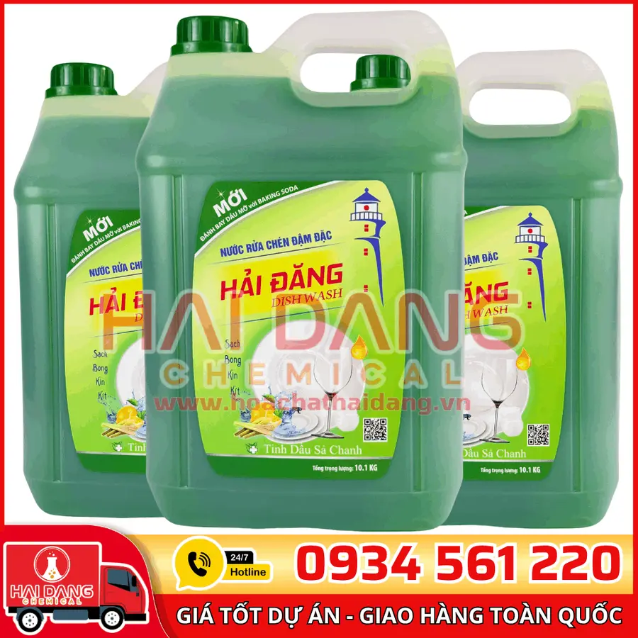 Nước Rửa Chén Hải Đăng Việt Nam Hương Sả Chanh