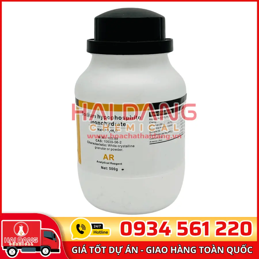 Sodium Hypophosphite NaPO₂H₂, lọ 500g - hãng Xilong