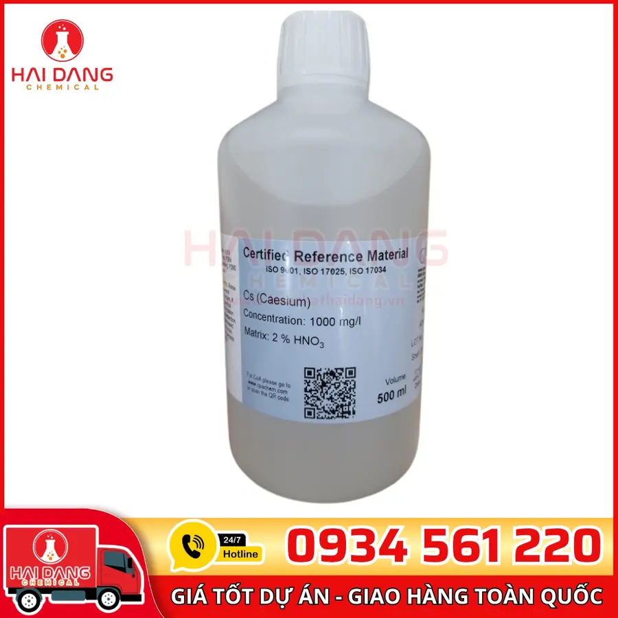 Dung Dịch Chuẩn Cesium Cs 1g/L Trong HNO3 500mL – CPAchem