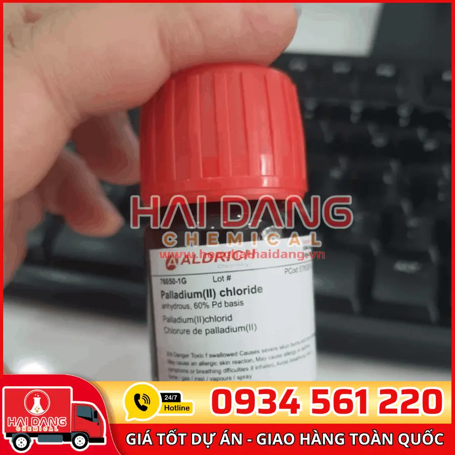 Palladium(II) chloride lọ 1g, hãng Sigma