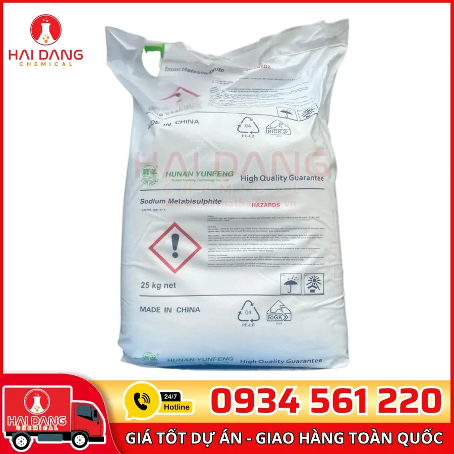 Metabisulfite Trung Quốc Bao 25kg