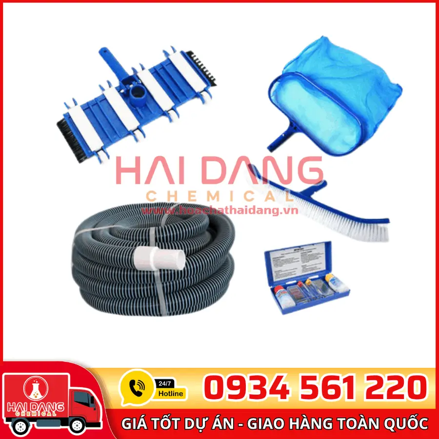 Bộ Vệ Sinh Bể Bơi 6 Món Cao Cấp Waterco Đầy Đủ Dụng Cụ