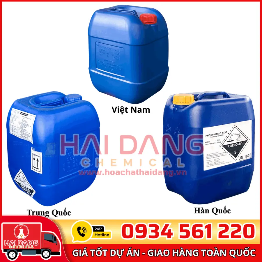 Acid Phosphoric H₃PO₄ 85% Việt Nam Hàn Quốc Trung Quốc