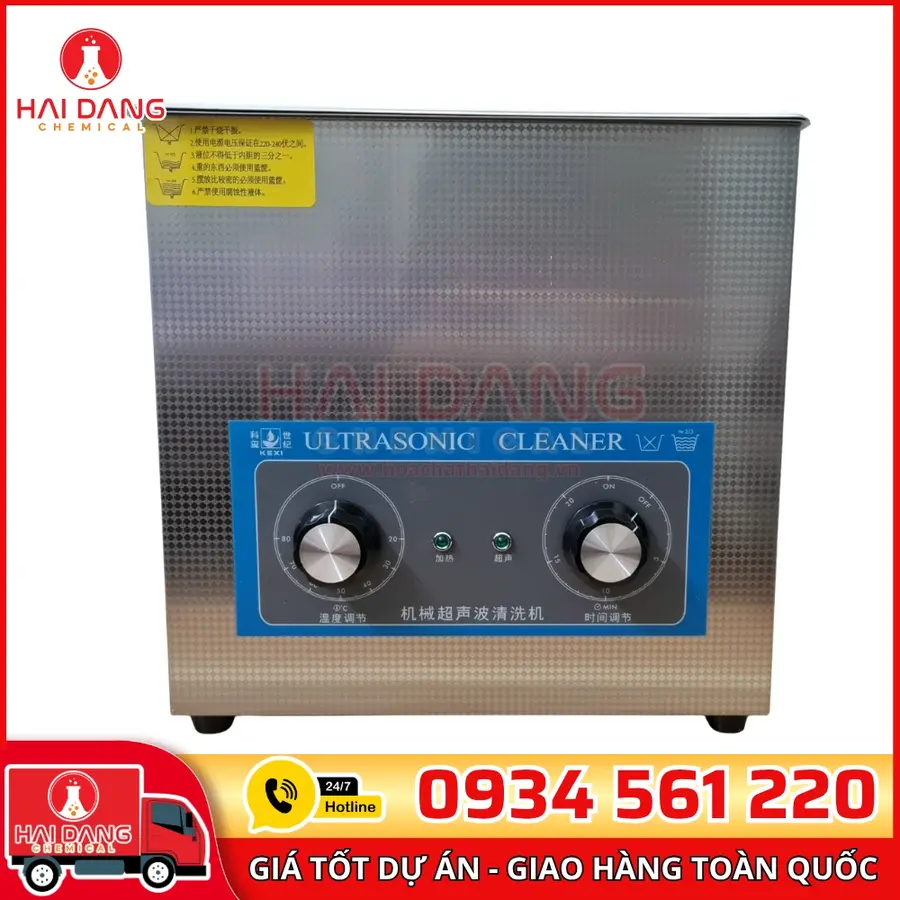 Bể rửa siêu âm 1860QT, 6L, 40 KHz, RT+ đến 80oC