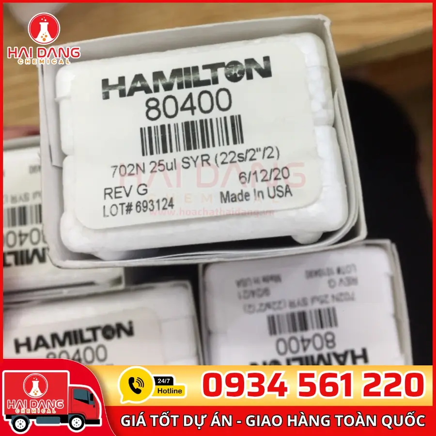 Dụng Cụ Hút Mẫu Syringe 702N 25µL – Mã 80400, Hãng Hamilton – USA