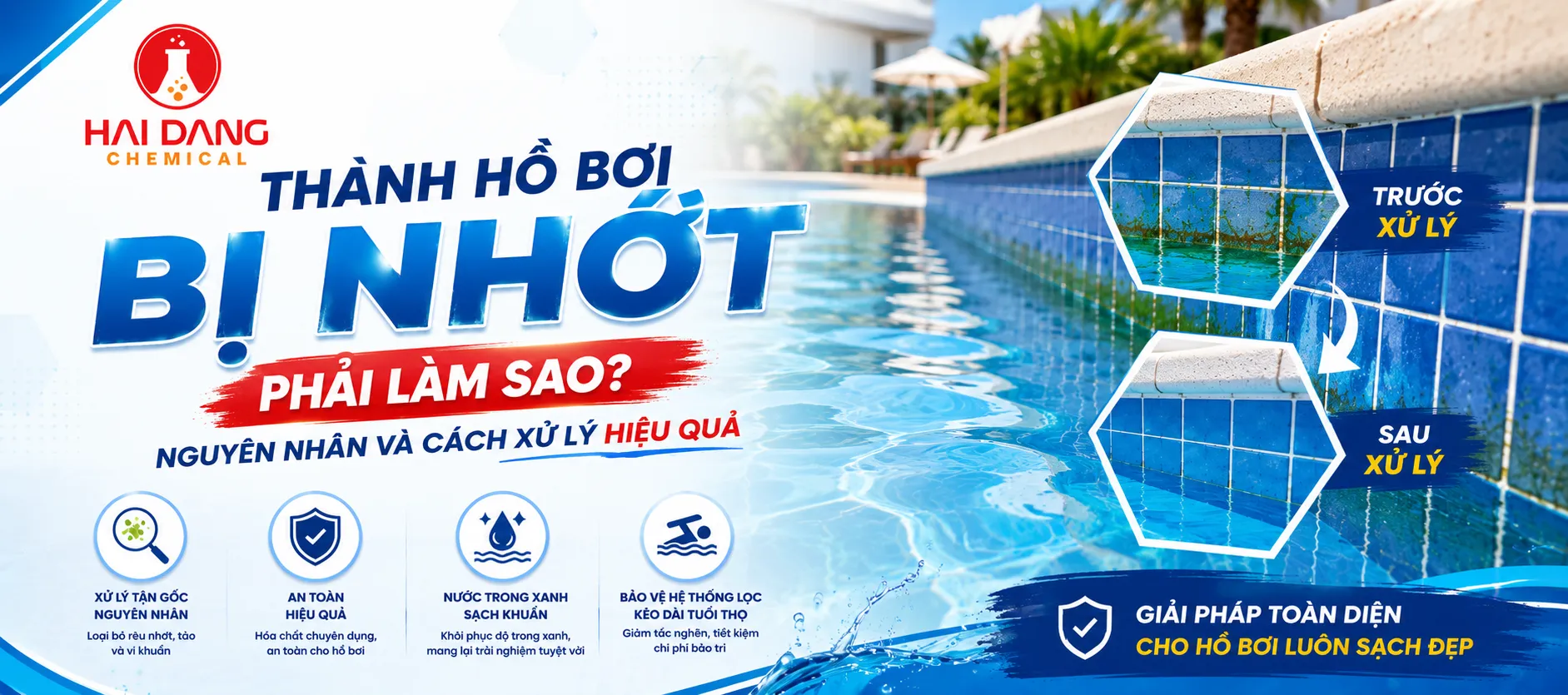 Thành Hồ Bơi Bị Nhớt Phải Làm Sao? Nguyên Nhân Và Cách Xử Lý Hiệu Quả