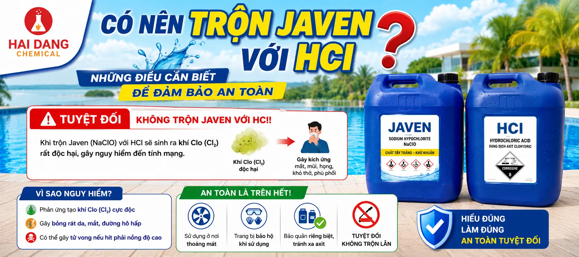 Có Nên Trộn Javen Với HCl Không? Những Điều Cần Biết Để Đảm Bảo An Toàn